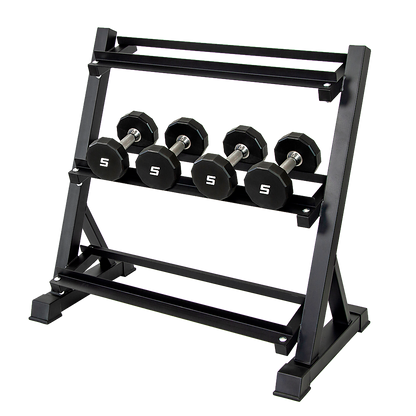 Dumbbell Rack Storage Stand Hex Weight Heavy Duty 3 Tier Wide Home Gym Fitness V63-837171