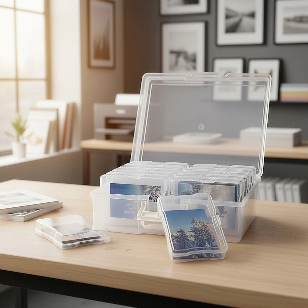 Jumbo Photo Storage Box 1600 4x6 Picture Album Organizer Container Craft Case V63-837201