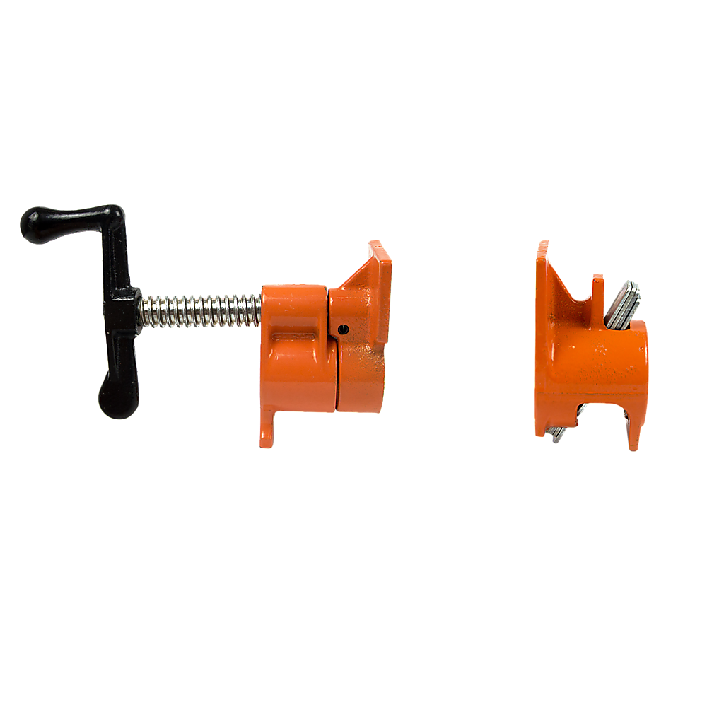 3/4" Wood Gluing Pipe Clamp Set (4 Pack) Heavy Duty PRO Woodworking Cast Iron V63-837211