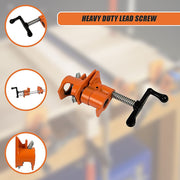 3/4" Wood Gluing Pipe Clamp Set (4 Pack) Heavy Duty PRO Woodworking Cast Iron V63-837211