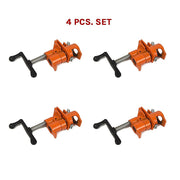 3/4" Wood Gluing Pipe Clamp Set (4 Pack) Heavy Duty PRO Woodworking Cast Iron V63-837211