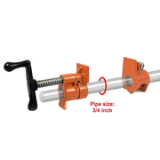 3/4" Wood Gluing Pipe Clamp Set (4 Pack) Heavy Duty PRO Woodworking Cast Iron V63-837211