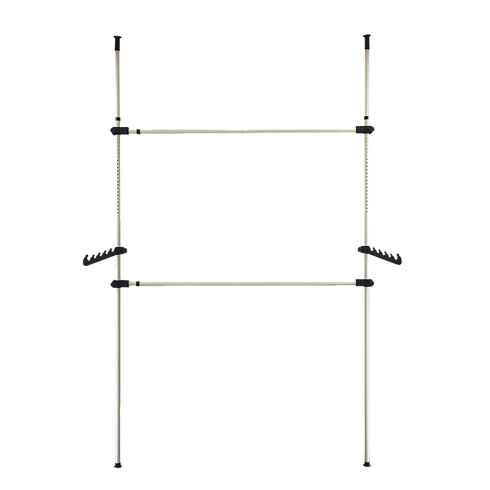 Heavy Duty Adjust Clothes Rail Storage Garment Shelf Hanging Display Stand Rack V63-837221