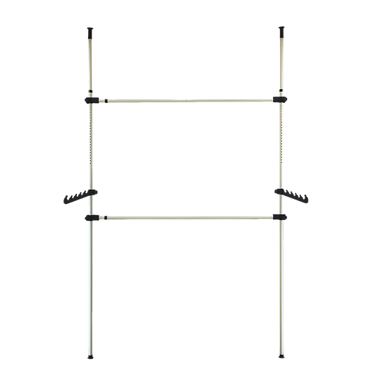Heavy Duty Adjust Clothes Rail Storage Garment Shelf Hanging Display Stand Rack V63-837221