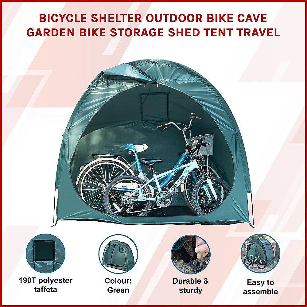 Bicycle Shelter Outdoor Bike Cave Garden Bike Storage Shed Tent Travel V63-837231