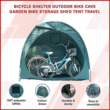 Bicycle Shelter Outdoor Bike Cave Garden Bike Storage Shed Tent Travel V63-837231