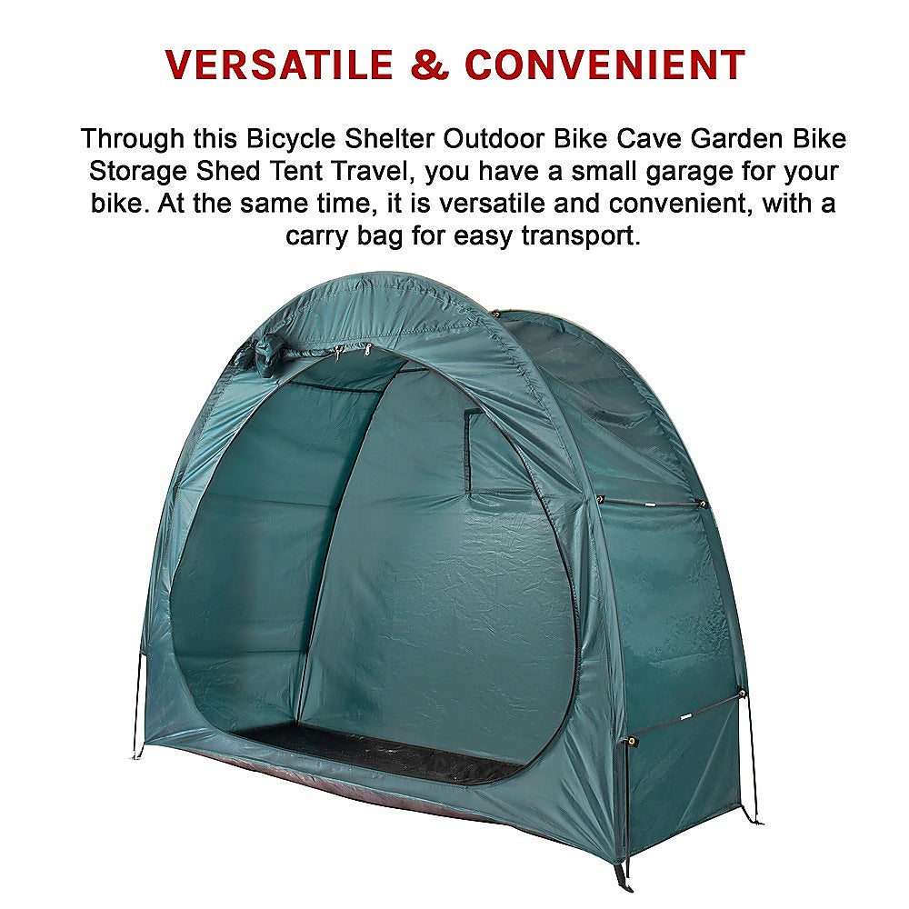 Bicycle Shelter Outdoor Bike Cave Garden Bike Storage Shed Tent Travel V63-837231