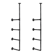 Wall Shelves Display Bookshelf Industrial DIY Pipe Shelf Rustic Brackets V63-837281