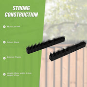 12pc Bird Spikes Human Cat Possum Mouse Pest Control Spiked Fence Wall Deterrent V63-837291
