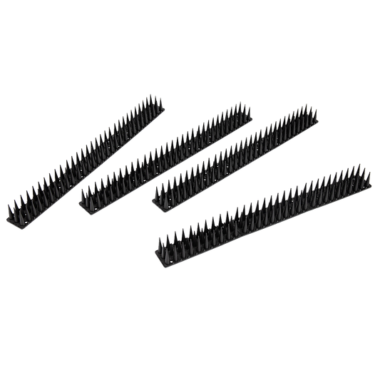 12pc Bird Spikes Human Cat Possum Mouse Pest Control Spiked Fence Wall Deterrent V63-837291
