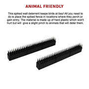 12pc Bird Spikes Human Cat Possum Mouse Pest Control Spiked Fence Wall Deterrent V63-837291