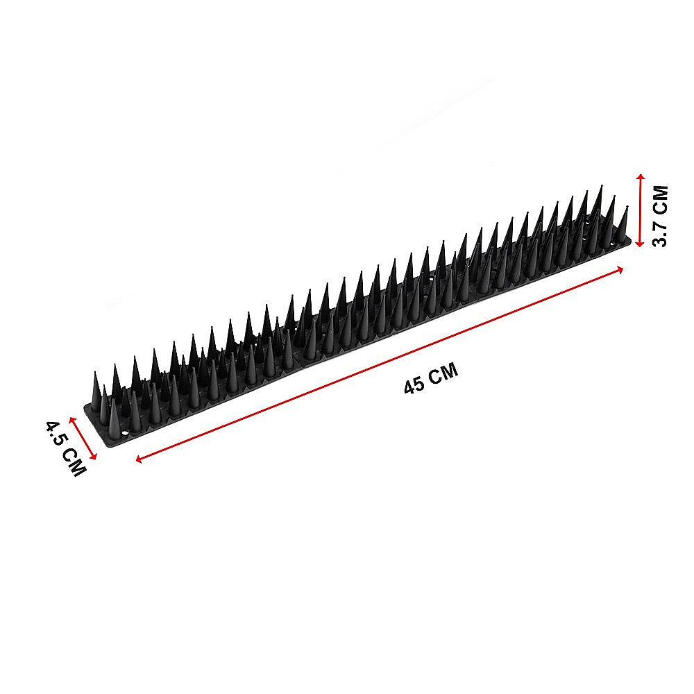 12pc Bird Spikes Human Cat Possum Mouse Pest Control Spiked Fence Wall Deterrent V63-837291