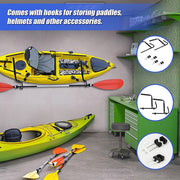 Pair Kayak Storage Rack Hanger Supporter Carrier Surfboard Holder Wall Bracket V63-837311