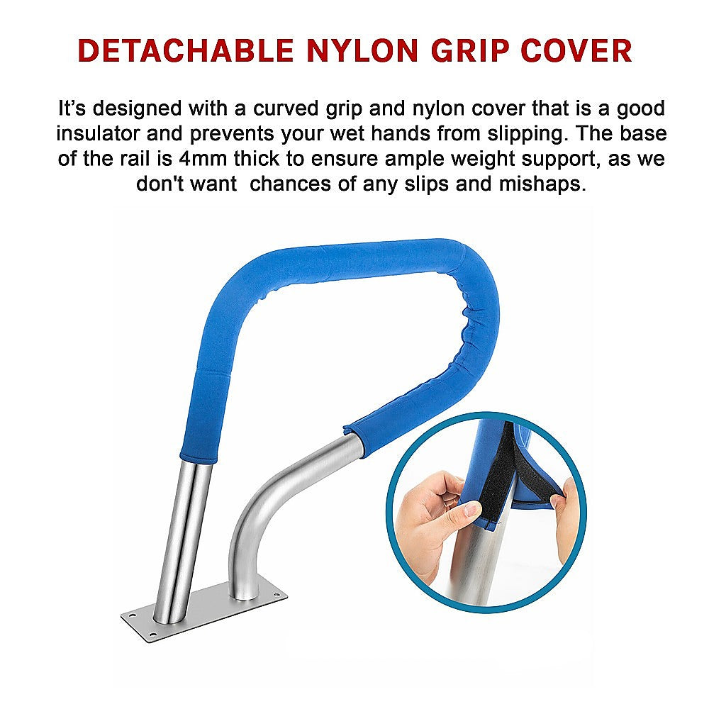 Swimming Pool Hand Rail Step Grab Rail 76.2x55.8cm with Drill Bit V63-837321