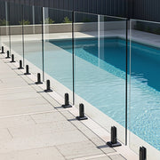 Balustrade Black Glass Clamp 304 Stainless Spigot Pool Fencing Fence V63-837341