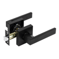 Door Handle Set Lever Passage Function Square Black V63-837391