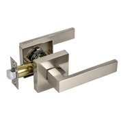 Door Handle Set Lever Passage Function Square Satin Nickel V63-837421