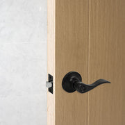 Door Handle Set Lever Privacy Function Black V63-837431