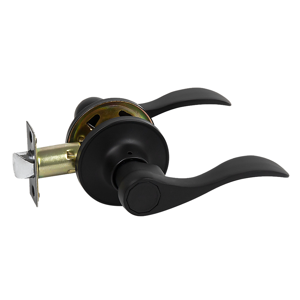 Door Handle Set Lever Passage Function Black V63-837451