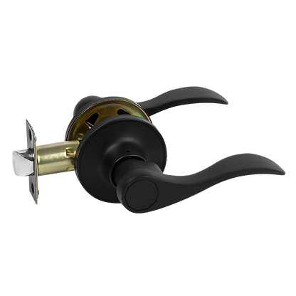 Door Handle Set Lever Passage Function Black V63-837451