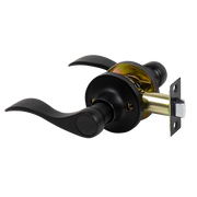 Door Handle Set Lever Passage Function Black V63-837451