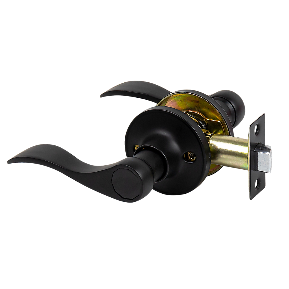 Door Handle Set Lever Passage Function Black V63-837451