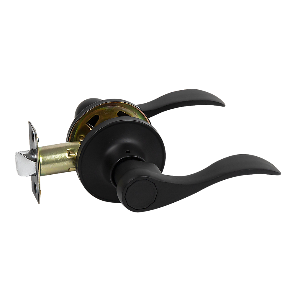 Door Handle Set Lever Passage Function Black V63-837451