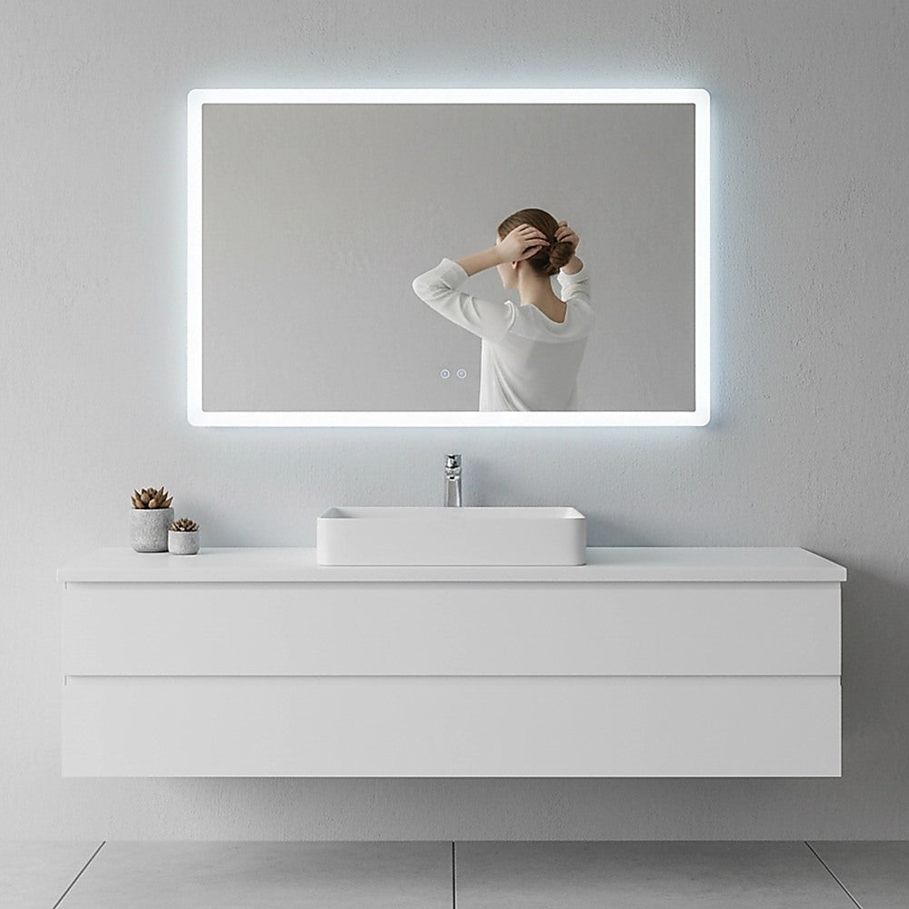 Smart Mirror Bathroom Vanity LED Lighted Wall Mirror 1000x700mm V63-837531