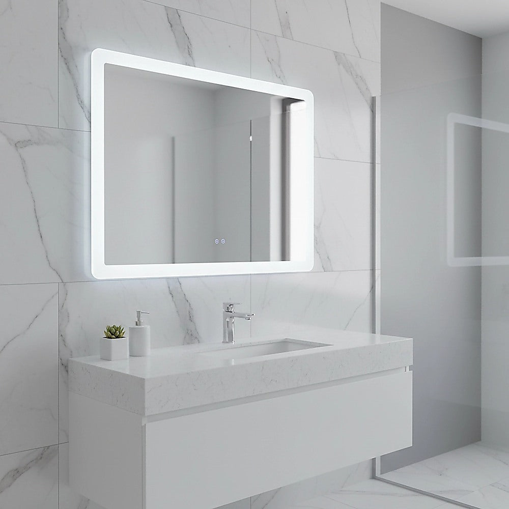 Smart Mirror Bathroom Vanity LED Lighted Wall Mirror 1000x700mm V63-837531