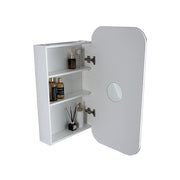 Rectangle Wall Hung Bathroom Mirror Shaving Cabinet Vanity Matte White V63-837551