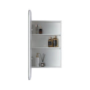 Rectangle Wall Hung Bathroom Mirror Shaving Cabinet Vanity Matte White V63-837551