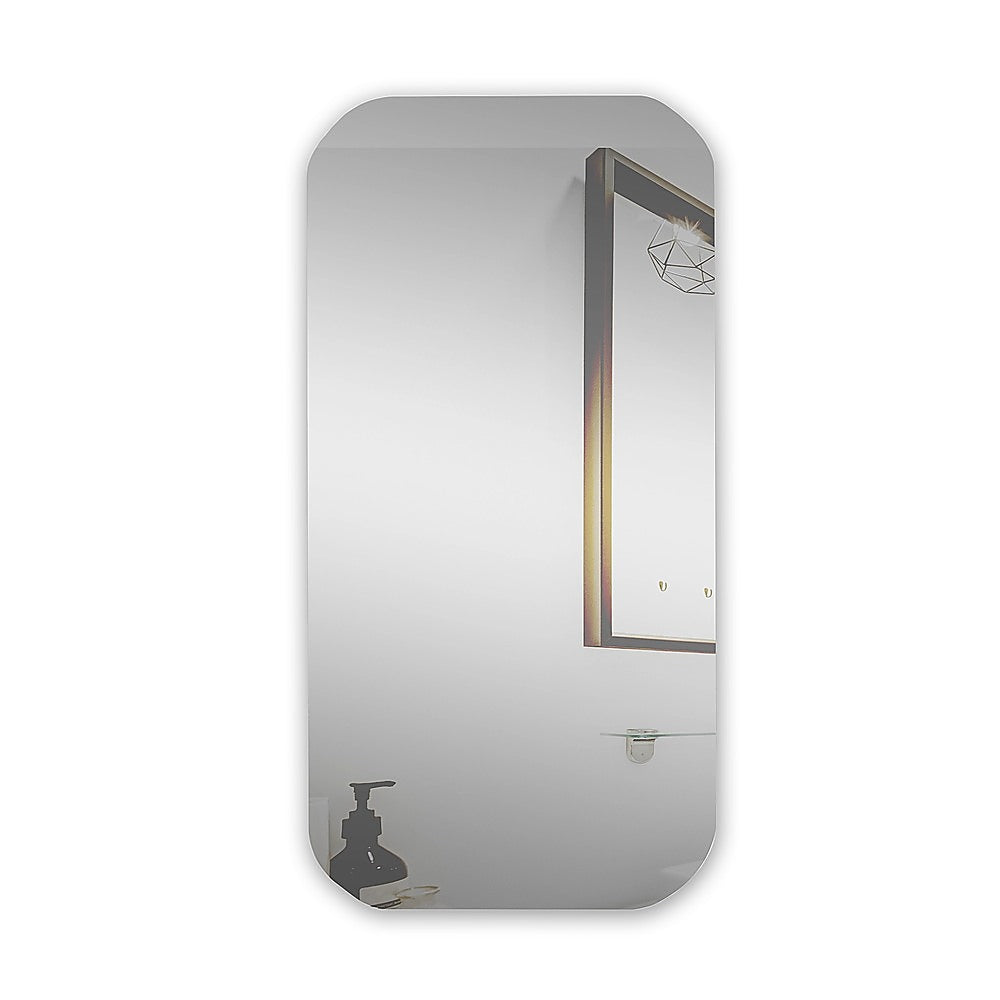 Rectangle Wall Hung Bathroom Mirror Shaving Cabinet Vanity Matte White V63-837551