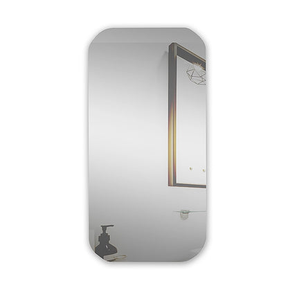 Rectangle Wall Hung Bathroom Mirror Shaving Cabinet Vanity Matte White V63-837551