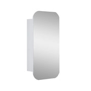 Rectangle Wall Hung Bathroom Mirror Shaving Cabinet Vanity Matte White V63-837551