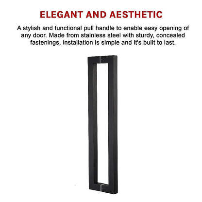Entrance Door Pull Handle Matte Black 1500mm V63-837591