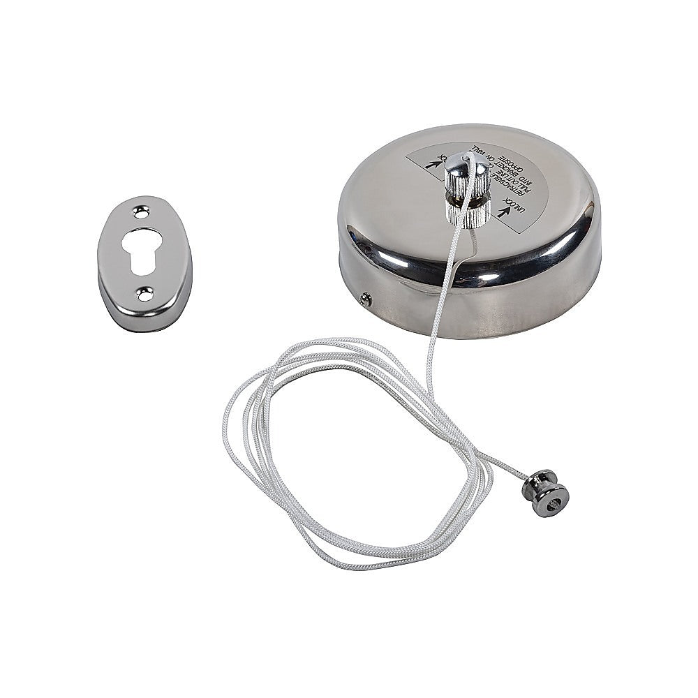 Stainless Steel Retractable Single Clothes Line Dryer Laundry Indoor Outdoor V63-837651