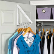 Folding Wall Mount Retractable Clothes Hanger Laundry Drying Rack Organiser V63-837681