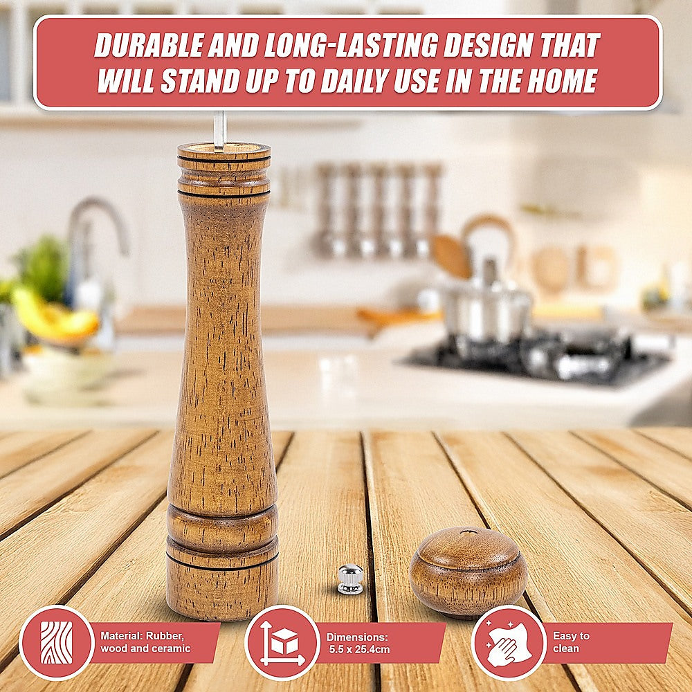 10" Manual Pepper Grinder Multipurpose Flavouring Bottle Cruet Kitchen Tools V63-837731