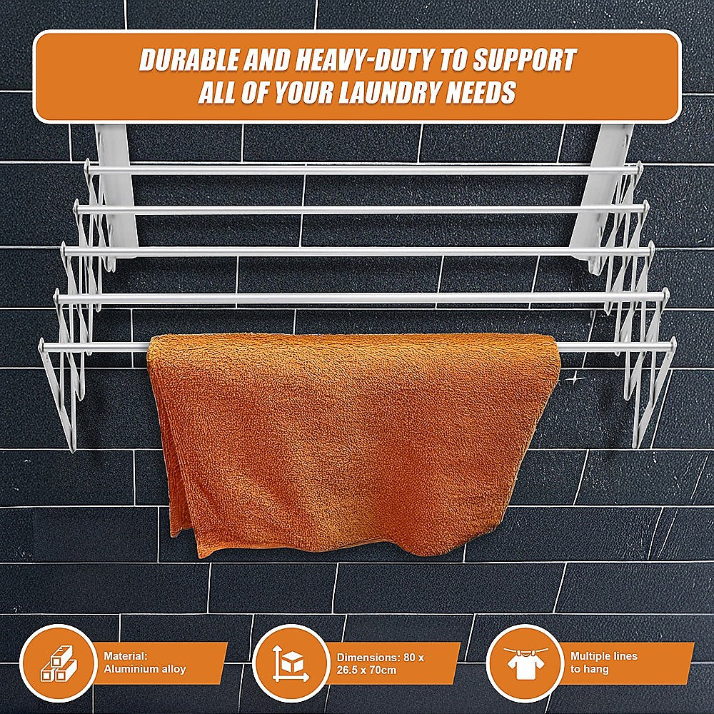 Pull Out Clothes Airer - Expanding Laundry Drying Line for Caravan, RV & Home V63-837791