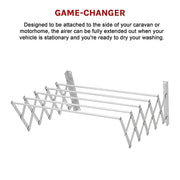 Pull Out Clothes Airer - Expanding Laundry Drying Line for Caravan, RV & Home V63-837791