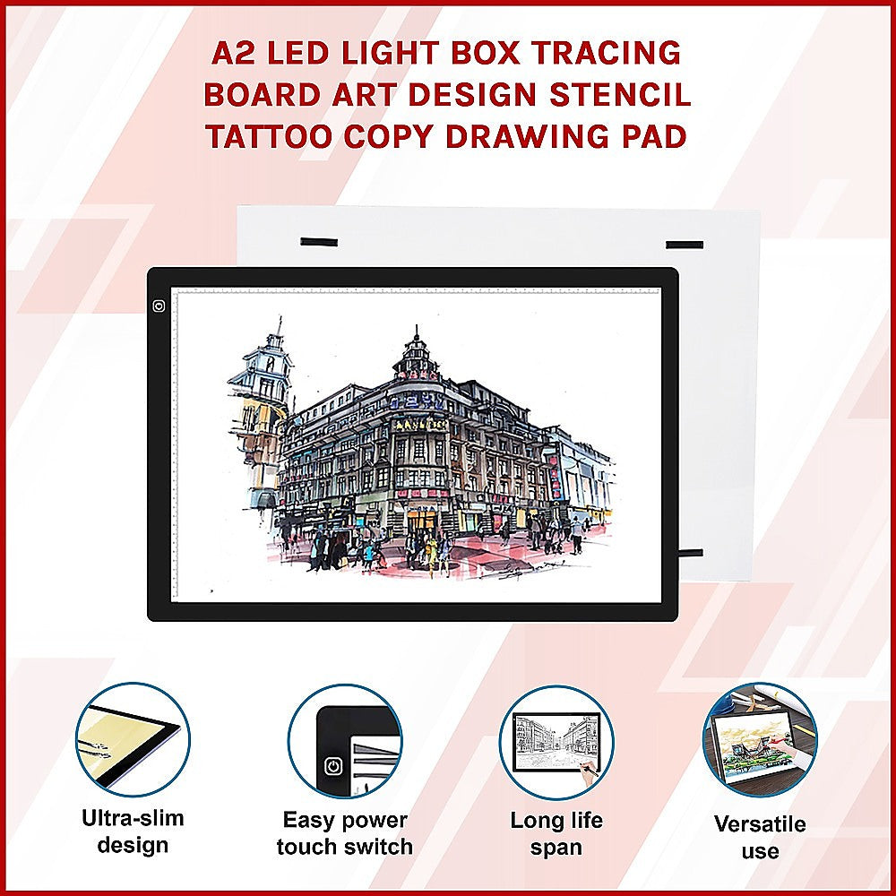 A2 LED Light Box Tracing Board Art Design Stencil Tattoo Copy Drawing Pad V63-837841