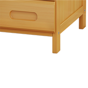 Bamboo Bedside Table Nightstand Storage Bedroom Sofa Side Stand V63-838001