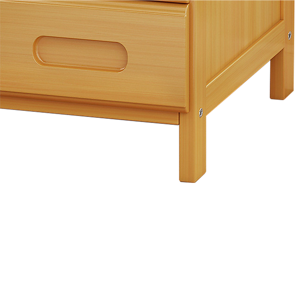 Bamboo Bedside Table Nightstand Storage Bedroom Sofa Side Stand V63-838001
