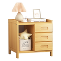 Bamboo Bedside Table Nightstand Storage Bedroom Sofa Side Stand V63-838001