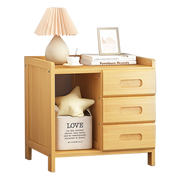Bamboo Bedside Table Nightstand Storage Bedroom Sofa Side Stand V63-838001