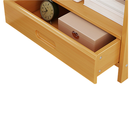 Bamboo Bedside Table Nightstand Storage Bedroom Sofa Side Stand V63-838181