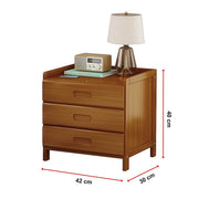 Bamboo Bedside Table Nightstand Storage Bedroom Sofa Side Stand V63-838191