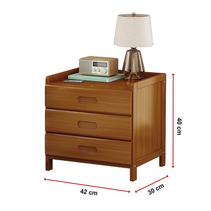 Bamboo Bedside Table Nightstand Storage Bedroom Sofa Side Stand V63-838191