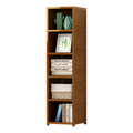 Bamboo 5-Shelf Bookcase - Tall Display Storage Rack Stand for Living Room, Bedroom, Office or Home V63-838221