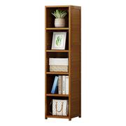 Bamboo 5-Shelf Bookcase - Tall Display Storage Rack Stand for Living Room, Bedroom, Office or Home V63-838221